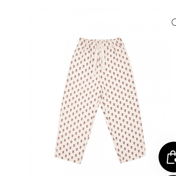 the new society Other - Kids Cream  Pants with Red Pattern by The New Society